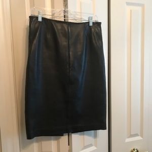 Black Leather Skirt